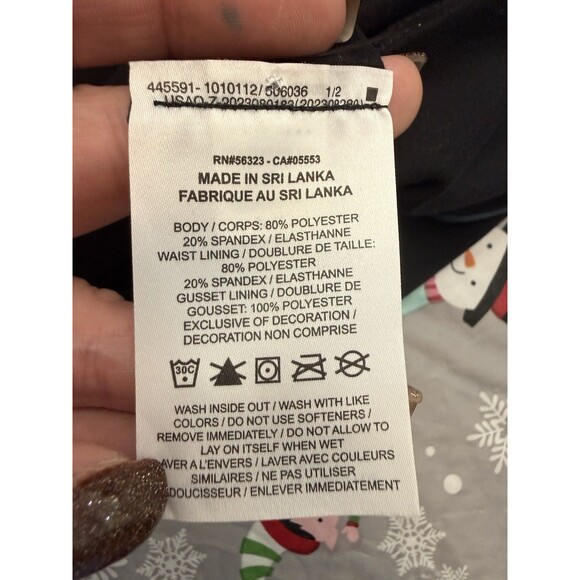 NWT Nike One Women's L Large High-Waisted Leggings Black Navy Blue $70 - Picture 8 of 9